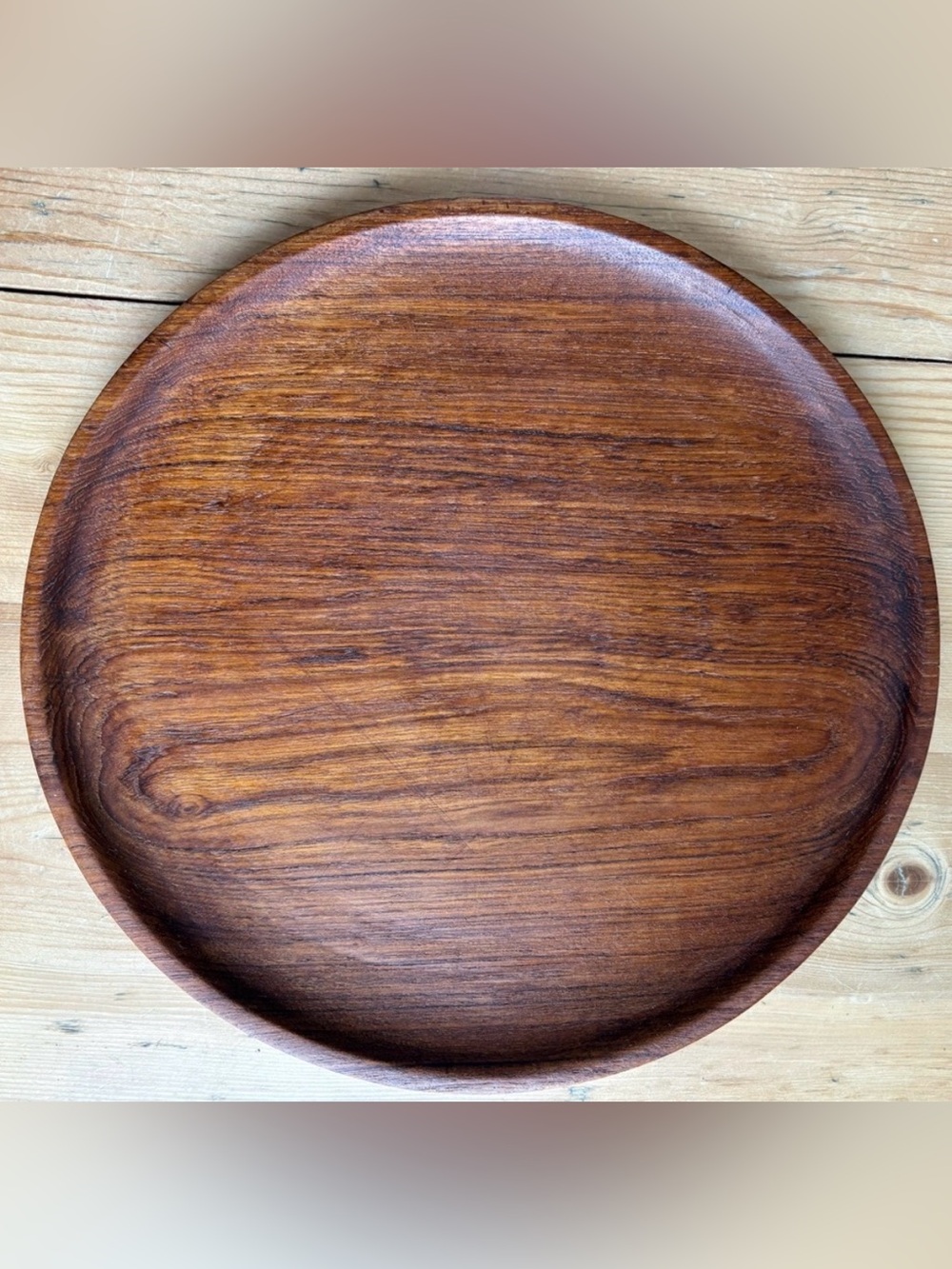 Teak Wood Tray Plate Made in Thailand